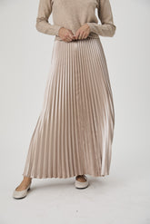 FRENCH CONNECTION MARIELLE METALLIC SATIN MAXI SKI